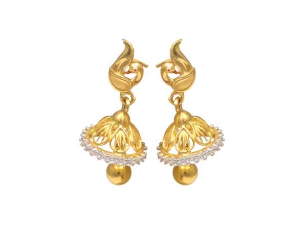 Jhumki Peacock Design - Senthil Jewellery